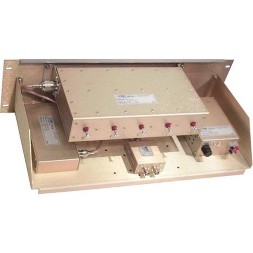 EMR 24104-1/XP T VHF or UHF 4 Channel Receiver Multicoupler Chassis.120VAC.Does Not Include Preselector.N Female Input, BNC Female Outputs