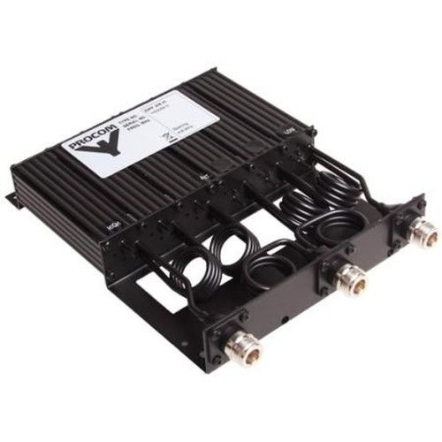 Procom DPF2/6 L-4/6N 138-156 Mhz 6-cavityDuplexFilter 4-6 Mhz Separation, 50W, N/f, 80dB ASK CUSTOMER FOR FREQUENCIES ADD TUNING SKU AND Freq's INTO