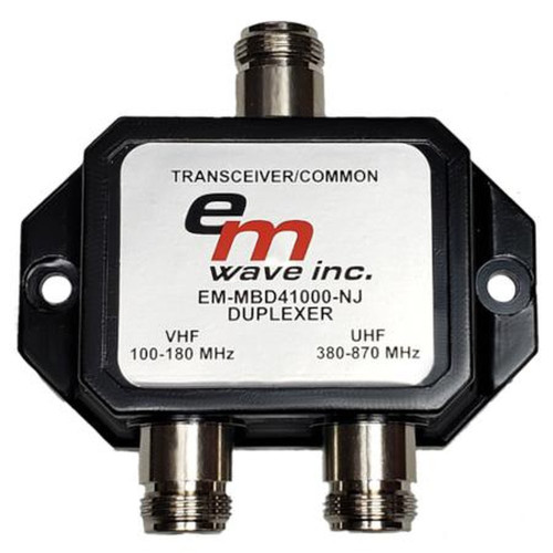 EM EM-MBD41000-NJ WAVE Duplexer, N-Jack Connectors (108-180/ 380-870 Mhz)