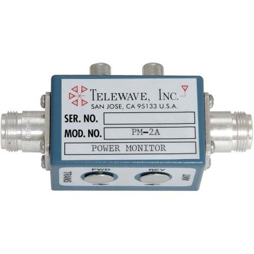 TELEWAVE PM-2A-150 118-230 Mhz RF Power Monitor.Forward and Reverse Rca/f Ports.Can Be Used with PMC50 (sku# 23973 or 16543) Meter Movement.N/f