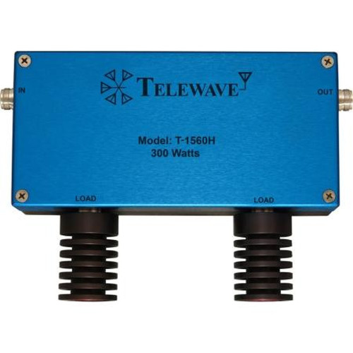 TELEWAVE T-1560H 148-174 Mhz Dual Isolator.70dB Isolation, 300 Watt.N/f Conn.35W Loads.0.5 Db Loss.5 Mhz Bandwidth.*factory Tune
