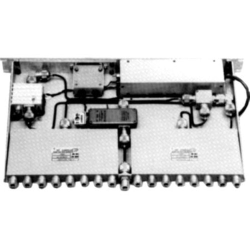 TELEWAVE TWR16-450-1R 406-512 Mhz 16 Channel Compact Multicoupler.25dB Port-Port Isolation.AC or DC Powered.N Female Terminations.19"x11"x1.75"