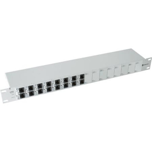 TRANSTECTOR 1101-988 Gbe 8 Port Pre-Loaded Chassis.Fused.RJ45 Connectors