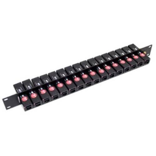 TRANSTECTOR 1000-1206 19" Data Protection Rack for the DPR Series.Holds 16 Protection Units
