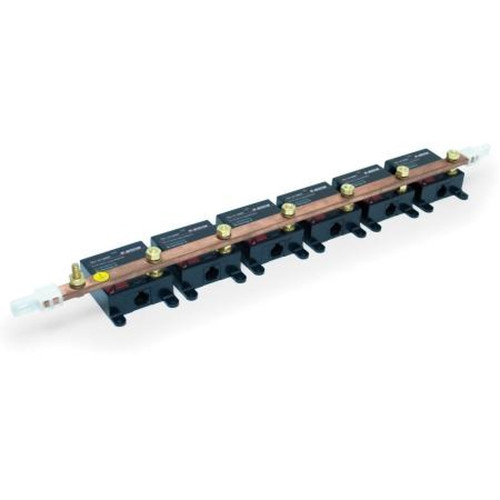 TRANSTECTOR 1101-747 Ground Bar for Six TSJ or FSP Series Products for 19" Rack Mounting.Connect via Ground Stud