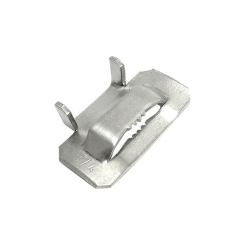 ALL-PRO FDT7319018NEST FASTENERS 3/4" 304 STAINLESS STEEL BAND Clamp, Pack of 25, Banding Buckle, Earlock Buckles