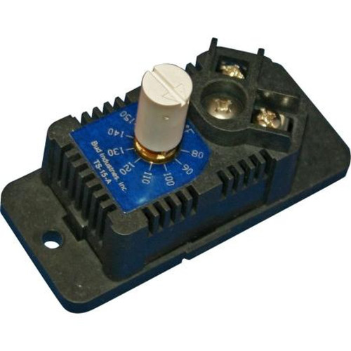BUD TS-15-A INDUSTRIES TEM-STAT Temperature Controls Temperture in Cabinets.Flange Mount.Contact Remain Closed Until There Is a 10F Drop in Temp