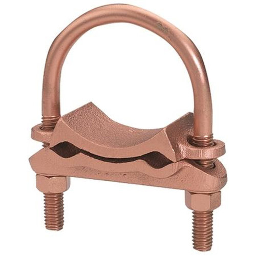 BURNDY GD1926 Mechanical Grounding Connector, 2 Parallel Cables to Rod or Pipe, 4 AWG ( Sol.) - 2/0 AWG (str.), 2-1/2 in Rod, 2-1/2 in Pipe