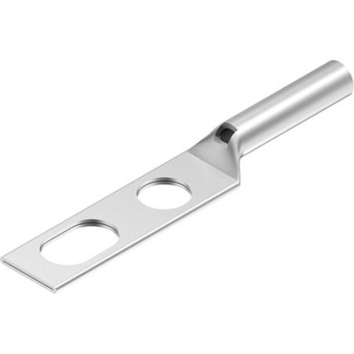 BURNDY YAZ6C2TC38SL Cooper Compression Terminal, Slotted, #6 AWG 30, Navy, Blue,7 or 374 Index, 3/8" Bolt Size