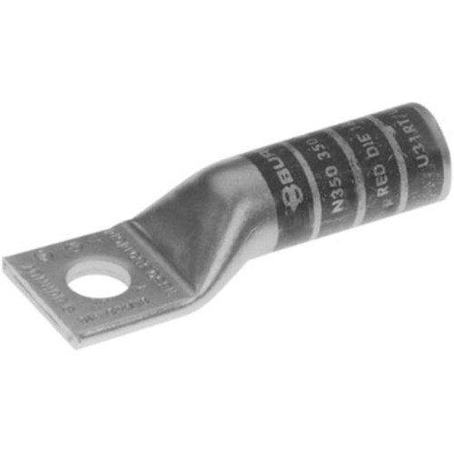 BURNDY YA6CTC516 #6 AWG 1-Hole 5/16" Stud Long Barrel, Blue Die