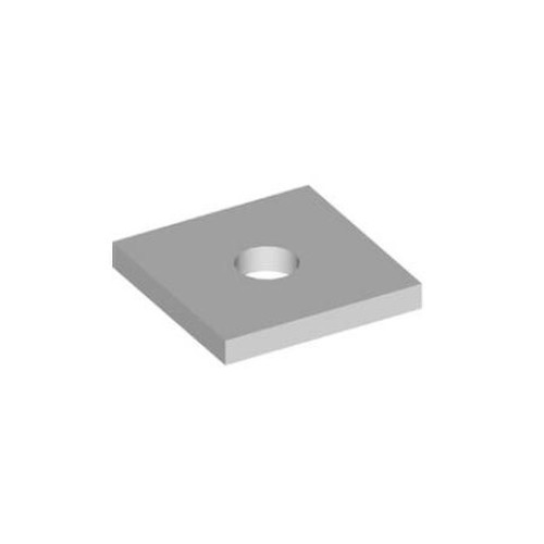 COMMSCOPE BP-06 Backing Plate.6 in X 6 in X 1/4 In.Requires 5/8 in Hardware.Constructed of Galvanized Steel