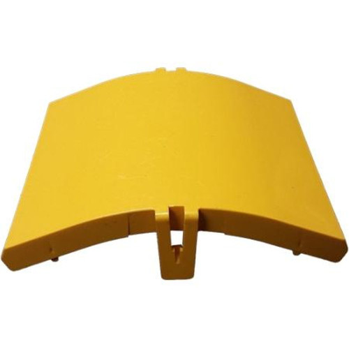 COMMSCOPE FGS-SD4E-B Fiberguide Snap-On Cover for 45 Degree Down Elbow 4 in X 6 In, Yellow