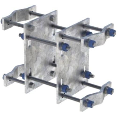 COMMSCOPE VZWSMART-MSK6 Back to Back Crossover Kit Attaches Up to 4 1/2 in OD Pipe or 6 in by 6 in Standoff
