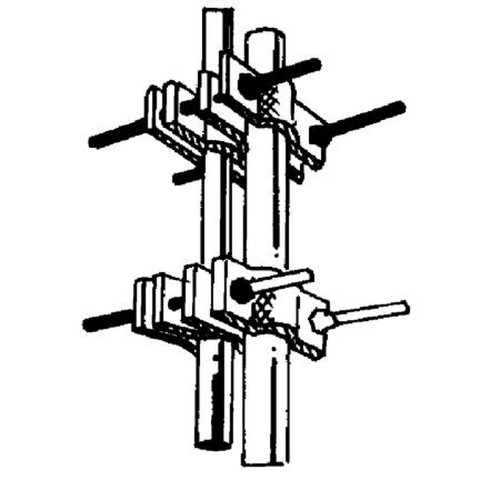 COMMSCOPE DB5091-3 Heavy Duty No-Torsion Mounting Kit for DB810K & DB812 Antenna.Includes 23" Long Galvanized Steel tube-3" Square and Three Clamp