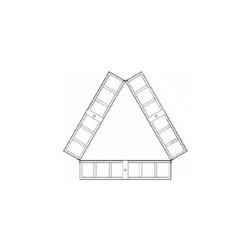COMMSCOPE MT-416 Non-Penetrating Roof Sled for Tripod Mounts.Consists of 6 Interconnecting Ballast Trays for Concrete Blocks