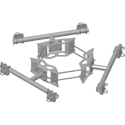 COMMSCOPE MC-DPM2M-6-B Monopole Co-Location Dual Pipe Mount Base Kit, 12 in to 50 in Od, 4 Ft 9 in Face, Pipe Ordered Separately
