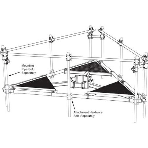 COMMSCOPE MT-195-14 Upper Support Rail Kit for Co-Location Platforms, 14ft Face.Hot-Dip Galvanized
