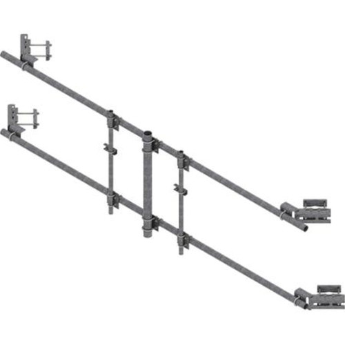 COMMSCOPE TF-M3S2-20 Tower Face Mount with Dual 20' X 3-1/2" OD Face Pipe Supports.Includes Pipe.Hot Dip Galvanized Steel