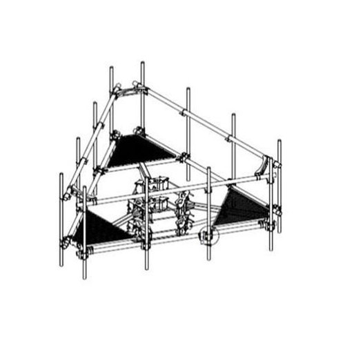 COMMSCOPE MC-HP12M-12-126 3-Sector Monopole Co-Location Platform Kit, 12 in to 50 in Od, 12 Ft 6 in Face, Includes Twelve 126 in Pipe