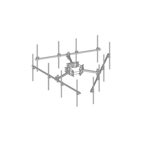 COMMSCOPE MC-K12M-12-72 Monopole Co-Location T-Frame Kit, 12 In- 50 in Od, 12 Ft 6 in Face, Includes Pipe