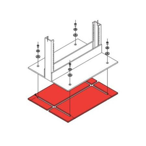 COOPER SB254401 B-LINE Self Supported Equipment Rack Isolation Kit.Includes: (1) Isolation Pad, (4) Sleeve Kits, (4) 7/16" Flat Washers