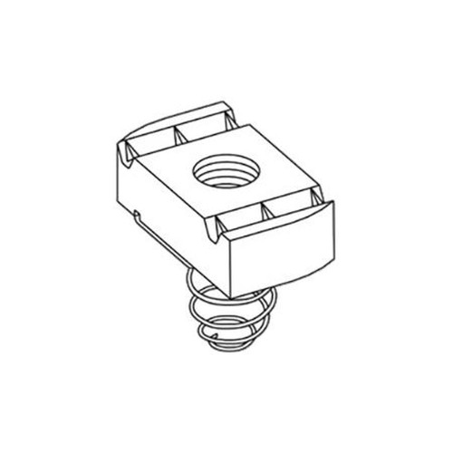 COOPER N555ZN B-LINE Spring Nut 5/8"-11 Thread, 3/8" Nut.100 Units