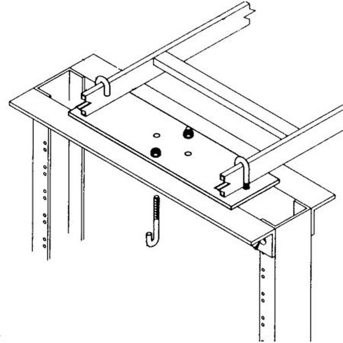 B-LINE SB213312FB BY EATON 12" Wide Runway Relay Rack Support Kit.Provides Attachment of Cable Ladder to Top of Relay Rack.Incl.J-Bolts, Hex Nuts &
