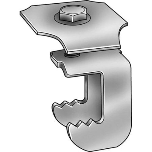 GRAINGER 1VBZ1 Carbon Steel Grating Clip Fastens Grating to a Horizontal-Facing Steel Structural Member Edge