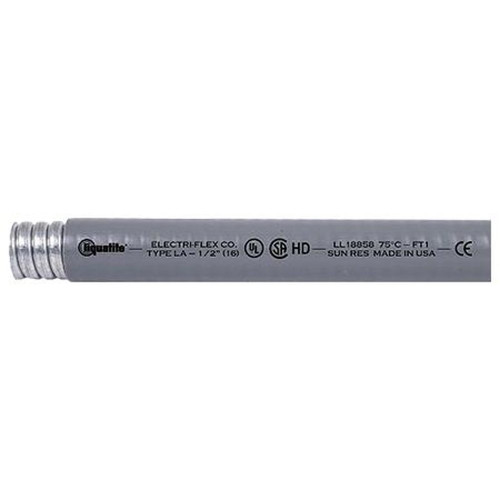 ELECTRIFLEX 25102 Liquatite Conduit 1-1/2" X 50' Type La, Ul/csa Listed, Gray