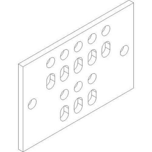 HARGER WSGB-4X6 Universal 4x6x1/4" Solid Copper Ground Bar.Includes 8 Pairs of 7/16" Pre-Drilled Universal Lug Holes.Mounting Hardware Not Included