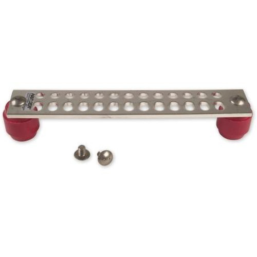 HARGER TGB14212PTRKT 1/4" X 2" X 12" Tinned Ground Bar Kit with Insulators and Tamper Resistant Hardware.13 Sets of Holes with Universal Hole