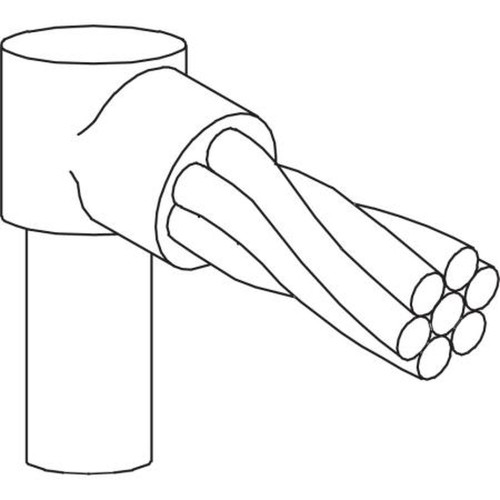 ULTRAWELD GD124L Standard Mold for Connection of #4 Stranded Wire to 1/2" Ground Rod