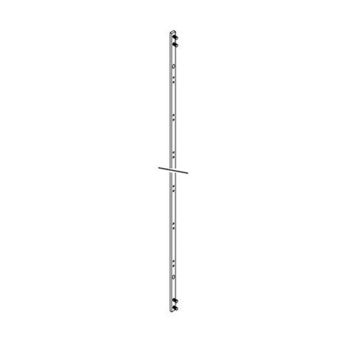 HARGER RGBV145872A Vertical Rack Ground Bar.1/4" X 5/8" X 72".4 PEM Studs (two at Each End) 1" on Center.1 Hole Lug or 2 Hole "a" Spaced Lugs (5/8"
