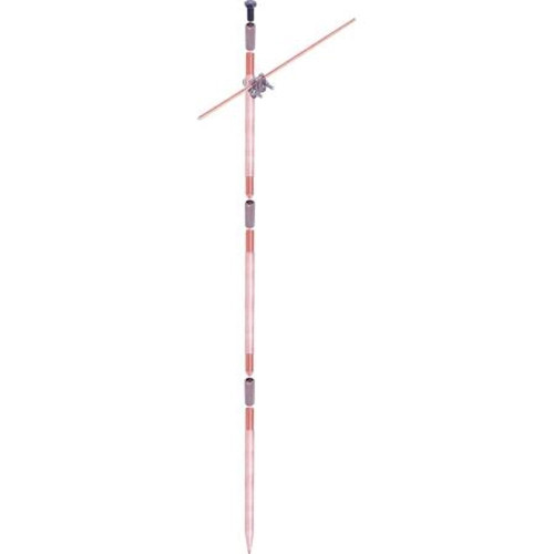HARGER 583GTEKIT Mobile Ground Stake Kit.Includes Three 5/8"x3' Copper Ground Rods, Three 5/8" Couplers, and One 5/8" Drive Stud, and One U-Bolt