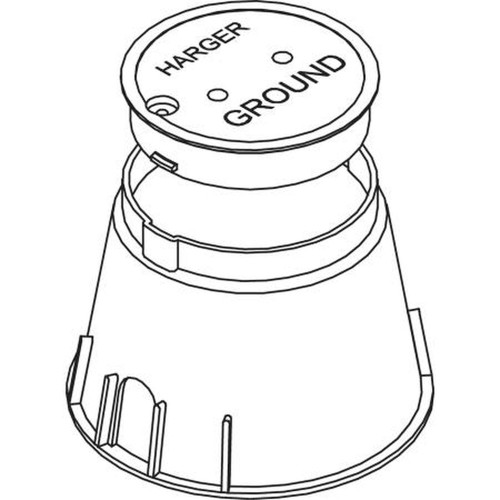 HARGER 360P42 PVC Ground Test Well.Lightweight Yet Durable, Furnished with Solid Plated Steel Lid.42" Long.Provides Ready Access to Ground