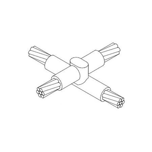 ULTRAWELD XO2/02Q Mold for Making an X Connection with 2/0 Stranded to #2 Stranded