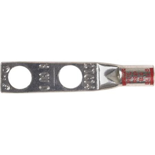 HARGER GECL82A #8 Standard Barrel 2-Hole Lug.Red Standard Barrel with Inspection Port.5/8" Spacing for 1/4" Hardware
