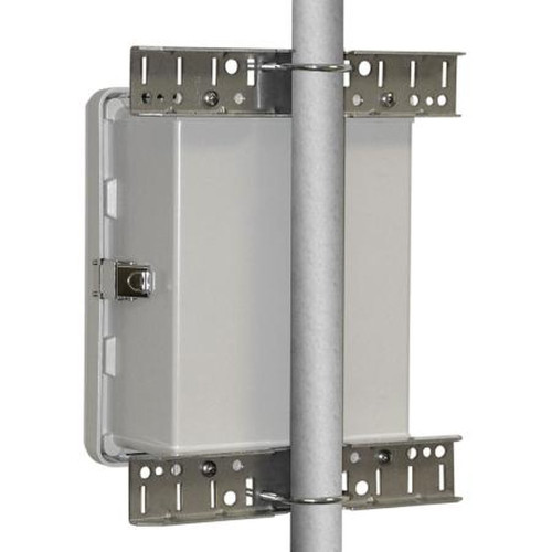 L-COM HGX-PMT16 Enclosure Pole Mounting Kit Pole Dimensions 1-1/4 to 2 Inches.Kit Includes: 2 Mounting Rails & 2 U-Bolts and Hardware