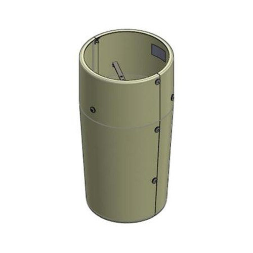 JMA SC-BKT-SHRCX-BL WIRELESS Cable Concealment Shroud Used with CX Series Cylinder Antennas, for Steel Pole Mounting Systems, Black