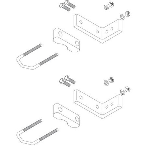KATHREIN MKPS-1 Mounting Clamps for Directional Yagi Antenna.Fits a 2.375" OD Mast.RY-840B/860B/900B Compatible