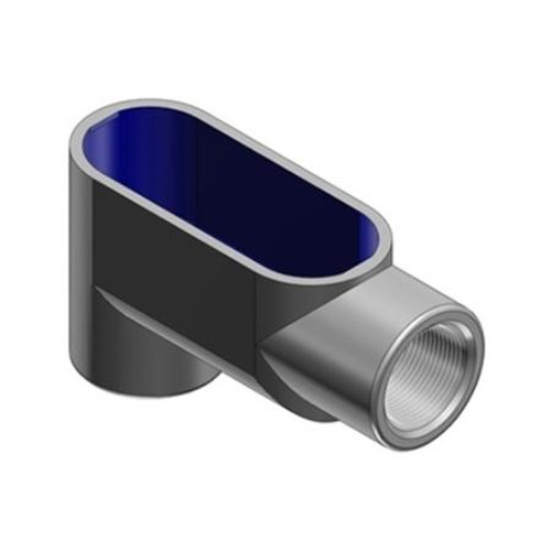 VENTEV LB87 Conduit Body, Type: Lb, Form 7, Size: 3", Grayloy Iron