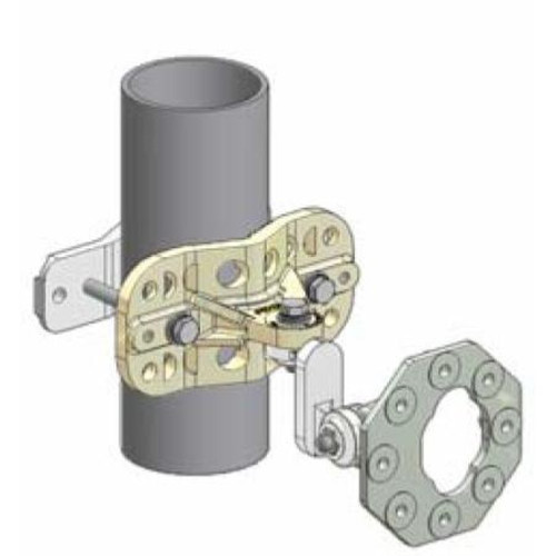 MARS MNT-22 Mount for CPE / Subscriber and Small Base Station Antennas.Pole or Wall Mounting.Azimuth and Elevation Adjustable Mount.45 Deg.Slant