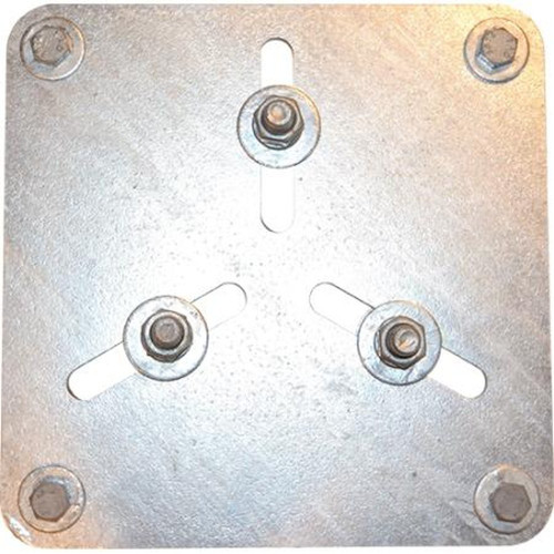 REMUS RT-431H TOWER SERVICE 3 Bolt Triangular Bolt Pattern Universal Beacon Mounting Plate (hot Dipped Galvanized)