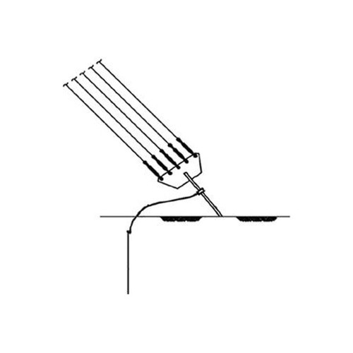ROHN AGK1GGX Anchor Wire Grounding Kit.Consists of Three 10ft Copper Clad Steel Rods, 3 clamps,1 Anchor Rod Clamp, and 45ft of 7/16 6x25 EIP IWRC RRL