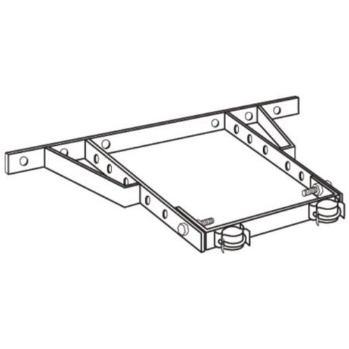 ROHN HB25AG Adjustable House Bracket for 25G Towers.Spacing Adjustable from 0-15-in Hot Dip Galvanized Steel Construction.Mounting Bolts Not