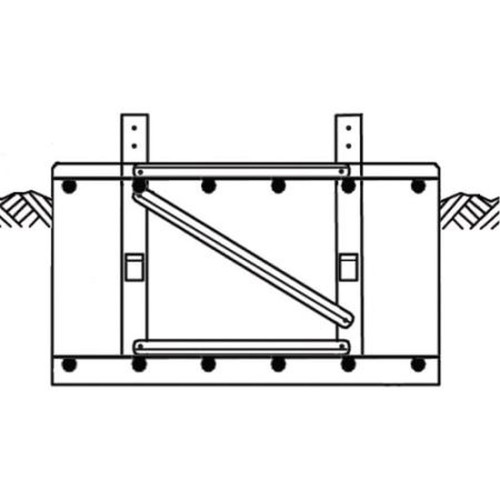 ROHN RSB04 Short Base Section for RSL Tower Kit for Tower Base Section R4.Drop Ship Only