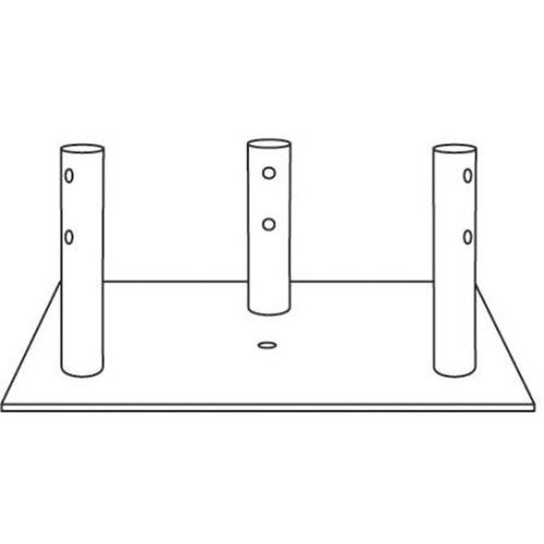 ROHN BPC55G 55G Concrete Base Plate.Requires One Pier Pin, Sku 67582,for Installation Towers Mounted on This Base Must Be Guyed or Bracketed at All
