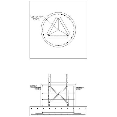 SABRE C30-905-304 S3A-LDA Series Direct Embed Foundation Materials Section 4.Includes Direct Embed Steel Section and Foundation Design (normal