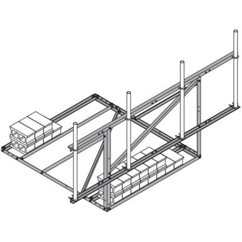 SABRE C10-223-201 7' Face Non-Penetrating Rooftop Sector Frame.for 2-3/8" or 2-7/8" OD Antenna Mounting Pipes & Hardware (sold Separately).Includes