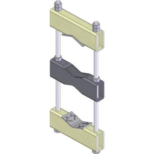 SINCLAIR CLAMP006E Clamp Assembly for SD212T-H Series and SD235D-H Series.Order Two per Antenna.Carbon Steel, Hot Dip Galvanized, 4.0 - 8.63in